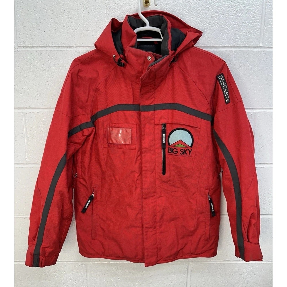 DESCENTE Big‎ Sky Montana Ski Jacket Red Men's Size Small